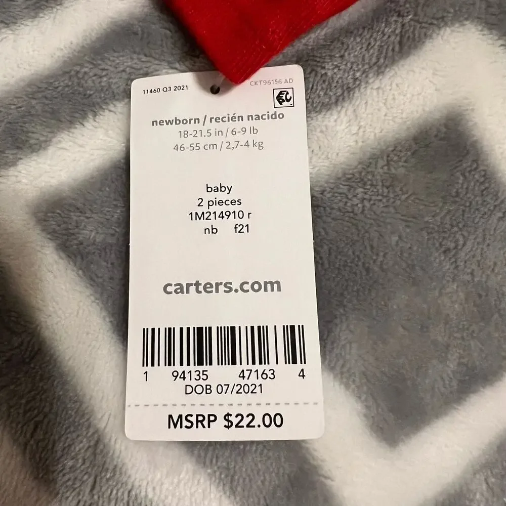 NEW Carter's My First Christmas Outfit Size Newborn